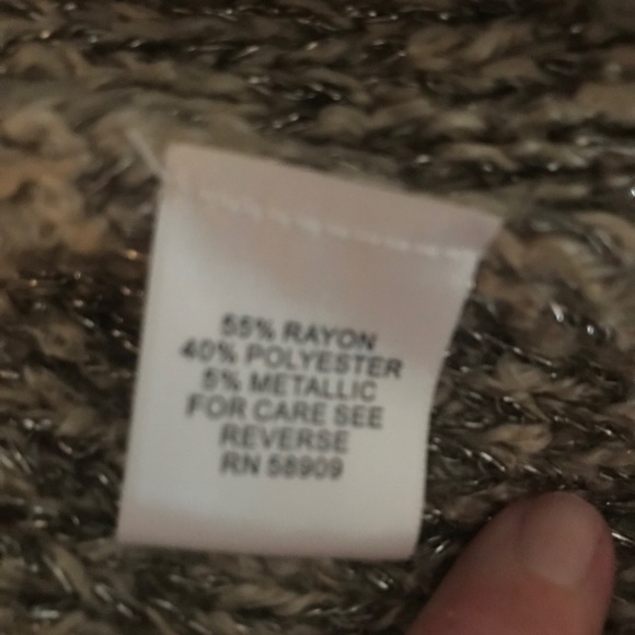 Nurture tan and metallic sweater size XL - Picture 5 of 7